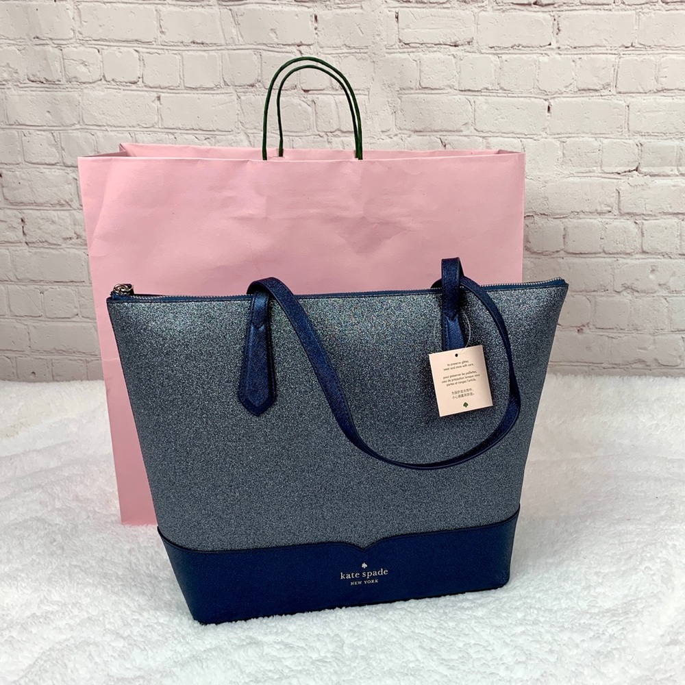 Kate Spade Lola Glitter Tote - Picture 1 of 10